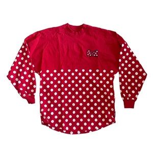 Walt Disney World Minnie Mouse Red Dotted Spirit Jersey Womens XS